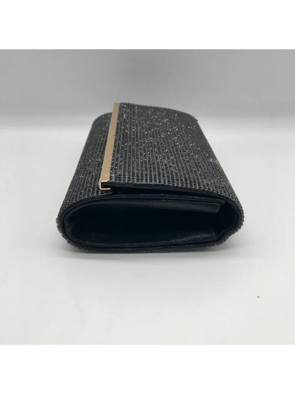 I.N.C. International Concepts Black Microstone Badazzled Caitlyn Clutch